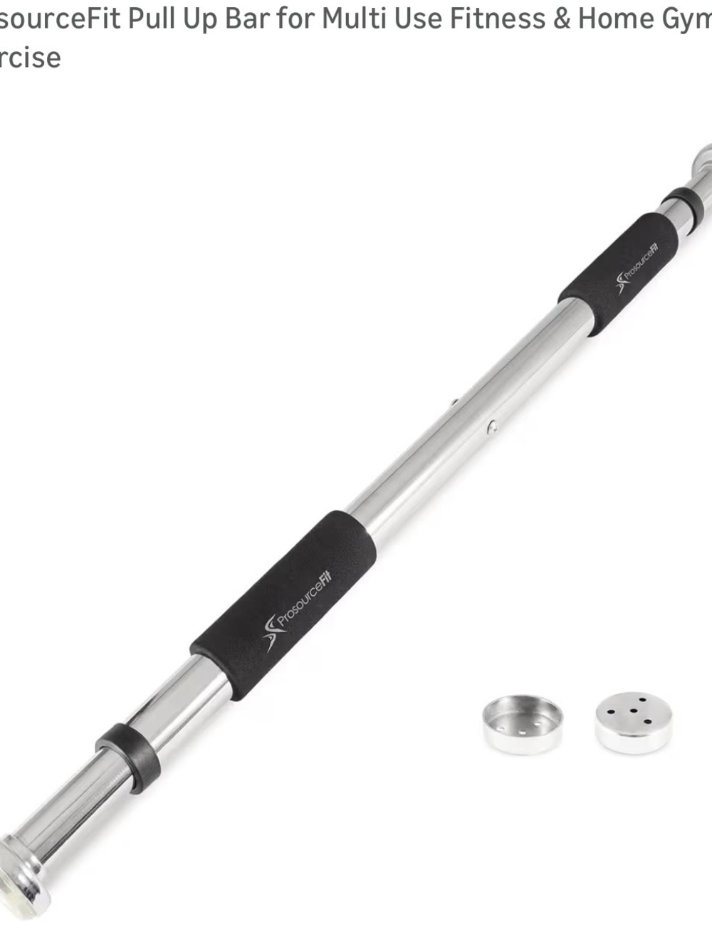 Silver and Black Adjustable Doorway Pull-Up Bar